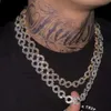 Shining Jewelry Rapper Style 13mm Infinity Link Chain Vvs Moissanite Diamond Necklace Cuban