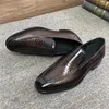 Модельные туфли из натуральной кожи Goodyear, окрашенные вручную цветные мужские лоферы с квадратным носком из натуральной экзотической кожи, мужские лоферы на шнуровке