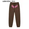New designer pants sp5der young thug 555555 trapstar men women print spider graphic pink sweatpants y2k mens womens Pant