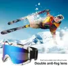 Skibrille Antibeschlag UV-Schutz Schnee Winter Outdoor Doppelschichtige Linse für Männer Radfahren 231201
