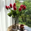 Fleurs décoratives simulées Texture de fleur hydratant Rose plantes artificielles décoration de mariage Arrangement de plantes en pot