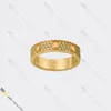 Love Ring Jewelry Designer för kvinnor Designer Ring Gold Ring Diamond Pave Ring Titanium Steel Gold-Plated Never Fading Nongergic, Store/21491608