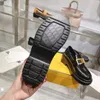 NUOVE scarpe eleganti da donna marroni di design mocassino a fiori da uomo in pelle nera scarpa con zeppa alla caviglia suola spessa piattaforma di moda sneaker di lusso top casual all'aperto scatola di scarpe basse