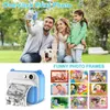 Camcorders Kinderen Instant Print Camera Met Thermisch Afdrukken Papier voor Kinderen 1080P Video Po Kerst Speelgoed 231030