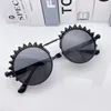 Sunglasses INS DIY Handmade Alloy Fashion Women Men Round Punk Rivet Sun Glasses Unisex Trendy Personalized Eyewears UV400