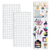 Kitchen Storage Pegboards Pegboard Wall Organizer Panels Peg Boards For Craft Room Garage Living Bathroom(4Pcs)