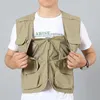 Gilet de sauvetage bouée 6XL unisexe extérieur multifonctionnel gilet de pêche multi-poches Camping aventure pêche photographie équitation chasse Cargo gilet 231201