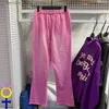Calças masculinas hip hop vintage hellstar casual sweatpants lavado calças rosa homens mulheres all-match hellstar calças q231201