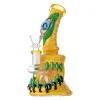 Heady Glass Bong Showerhead Perc Hookahs Dab Rigs 4mm Grosso Beaker Bongs Tubos de Água Estilo Halloween Com Tigela TX816 ZZ