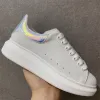 Designer skor plattform män herrskor sneakers kvinnor vit svart blå överdimensionerad läder runda tå espadrilles lägenheter snörning löpskor casual skor män skor