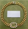 Designer smycken set pärlor 18k guldpläterade armband halsband örhängen pärla brosch hårnål dubbel bokstav med grön box stud för present party date show rese rese