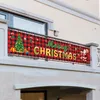 Decorazioni natalizie Grande striscione natalizio 250 cm/8,2 piedi Bandiera appesa di buon Natale per interni ed esterni Decorazioni da appendere a parete per feste Navidad 231201