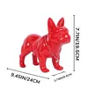 Dekorativa föremål Figurer Harts French Bulldog Statue Gifts Sculptures Home Decor Desk Decorations Black Tabell 231130