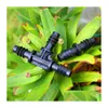 水散水装置ティー4を減らす - 庭のコネクタホーススプリッターキャピラリーウォーター芝生温室マイクロスプリンクラードリップIrri Dhai2