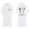 Neue amerikanische Modemarke des Designers Gall Letter Base Slogan Kurzarm-T-Shirt für Männer und Frauen Casual Loose Summer Inss-XL AOKH