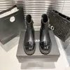 2024 NEW Womens black Lambskin snow Boots Wedge Designer booties Mens rain winter platform Shoe short Ankle Boot girl outdoors luxurys top heel patent Casual shoe box