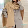 Scarves Knit Shawl Multi Functional Scarf Cardigan Coat Women Warm Wrap Loose Casual Office Lady American Fashion Korean Fall Winter
