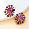 Boucles d'oreilles bohème tendance métal strass géométrie loisirs rassemblement bijoux simples accessoires Vintage pour femmes vente en gros