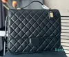 men real leather bags diamond lattice patent cow lamb leather with box set