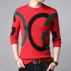 Men's Sweaters Fashion Korean Style Sweater New Arrival Autumn Winter Slim Male Knitted Pullover Sweater Teenage Boy Men's Sweater With LettersLF231114