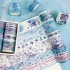 Opakowanie na prezenty 10pc Poprzednie serie morskie i leśne Zestaw Taśma Waski japońskie naklejki papierowe Scrapbooking Flower Atleshive Washitape Stacjonarne