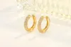 Stud Real 18 Oro amarillo 1 quilate Pendiente de diamante Hembras Fine Aros Mujer Oreja 18K Oro Orecchini Pendientes de piedras preciosas para mujeres 231130