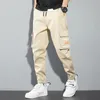 Men's Pants Black Cargo Pants Men Y2K Streetwear Casual Pants Green Plus Size Camo Cotton Multi Camouflage Street Wear Style Korean Fashion 231130