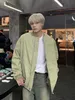 Herrarna Down Parkas Korean Style Reversible Autumn Jacket Retro Trendy Brand Par Bär Loose Casual Baseball Collar For Men Y2K TOPS 231201