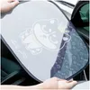 Car Sunshade 6/10/12inch Sier 2PCS Cartoon Sundable Sun Shows Window for Weat and Side Heat Shield Protect Baby Drop Droviour Automob OT1GU