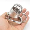 New CHASTE BIRD New Metal 304 Stainless Steel Male Chastity Device Small Cage with Base Arc Ring Penis Belt Sexy Toy BDSM C277