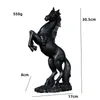 Obiekty dekoracyjne figurki statua żywiczna Złota biała czarna figura konia nordyckie streszczenie ozdoby do figurek do wnętrza rzeźby wystrój domu 231130