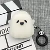 Per Airpods Custodia protettiva per auricolari Custodia luminosa e carina fantasma progettata per Airpods 1 2 3 Custodia morbida in silicone Anime Divertente cartone animato 3D compatibile con Airpods Pro