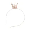 Fermagli per capelli Corona Tiara Fasce per capelli da principessa per bambini Strass Accessori per piccole bambine Gioielli di compleanno per bambini