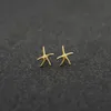 Fashion starfish stud earrings zinc alloy silver plated stud earring Marine biological stud earrings for women whole229S