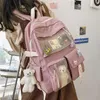 Корейские рюкзаки большой емкости для женщин Kawaii Студенты Preppy ITA Сумка для девочек-подростков Сладкие водонепроницаемые школьные дорожные сумки 211026238L