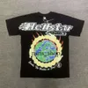 TシャツHellstar Studios Earth Trendy Hip-Hop Hellstar半袖Comme Man Women T Shirts Unisex CP Cotton Tops Men Vintage 773