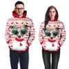 2023 Autumn/winter Women's Coat New Clothing Colored Elk Christmas Animal Print Couple Hoodie