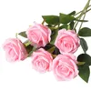 Fleurs décoratives 5 pièces Roses artificielles saint valentin Simulation soie Rose mariage décoration de la maison fausses plantes bricolage couronne fournitures