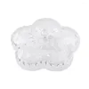 Plates Stylish Round Snack Dish Dustproof Serving Tray With Lid 6 Compartment Plastic Divided For Dried Fruits