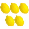 Decoração de festa 5pcs limões artificiais realistas decorativos frutas falsas simulação realista po prop