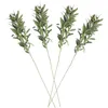 Dekorative Blumen Fake Greenery Olive Stängel Zweige für Vasen Desktop Künstliche Pflanze Haushalt Kleines Dekor Faux