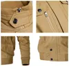 Vestes pour hommes CHAIFENKO Veste militaire Hommes Hiver Coton Coupe-vent Pilote Manteau Armée Bomber Cargo Flight Vêtements masculins