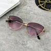 Sunglasses Vintage Designer Glasses Big Frame Sun Female Fashion Cat Eye Gradient Shades