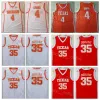 NCAA Basketball Texas Longhorns College 4 Mohamed Mo Bamba Trikot Kevin Durant 35 University für Sportfans Atmungsaktives Team Orange Weiß Col