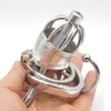 New CHASTE BIRD New Metal 304 Stainless Steel Male Chastity Device Small Cage with Base Arc Ring Penis Belt Sexy Toy BDSM C277