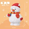 Świąteczne zabawki Mikro Bożego Narodzenia Święty Święty Święto Snowman Elk Xmas Tree Block DIY Diamond Building Ceglana zabawka dla dzieci 231129