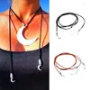 Pendant Necklaces Large Moon Rope Tie Choker Necklace For Women Elegant Minimalist Harajuku Unusual Long Neck Chain Jewelry T8DE