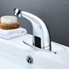 Bathroom Sink Faucets Automatic Touchless Cold Water Tap Saving Induction Deck Mounted Dropship