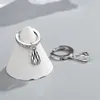 Hoop Earrings Women's Fashion Simple Style Small Geometric Dazzling Pattern Tiny Huggies With Water-Drop Pendants Pierce Earring