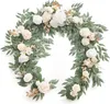 Dekorative Blumen, Blumenwand, Hochzeit, Simulation, Tischdekoration, Geburtstag, Bankett, langes Rattan-Arrangement, Mall-Fensterdekorationen